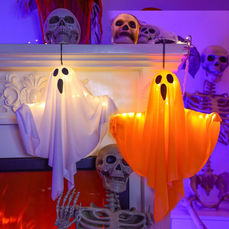 LED Ghost Lanterns for Halloween
