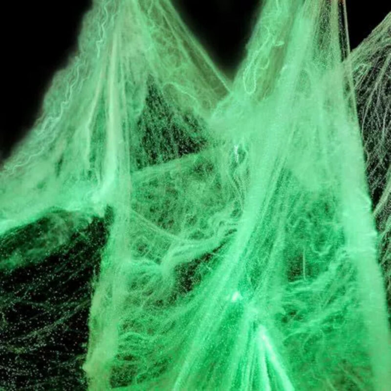 Scary Luminous Spider Web Decor