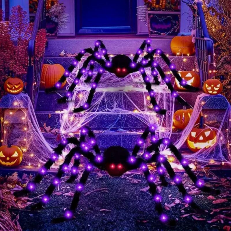 Scary Luminous Spider Web Plush