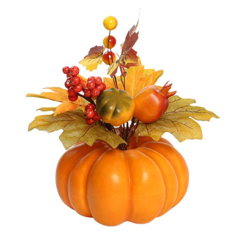 Maple Leaf Pumpkin Ornaments