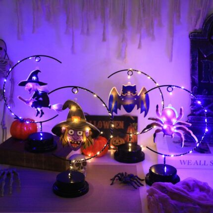 Scary Metal Wire Witch Ornament