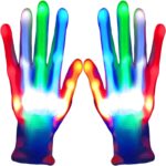 Halloween Rainbow Glowing Gloves