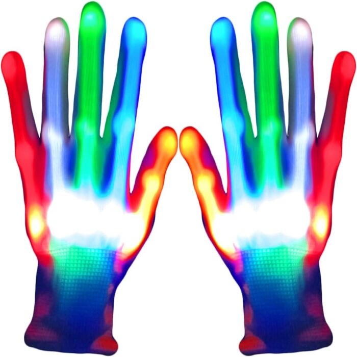 Halloween Rainbow Glowing Gloves