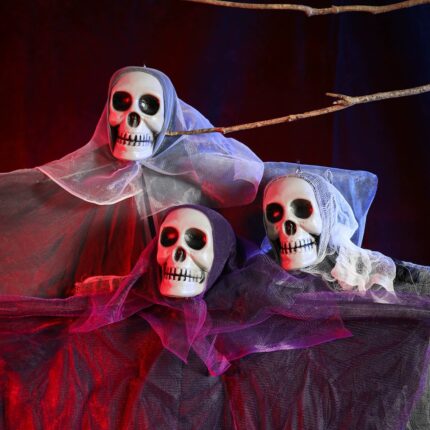 Scary Hanging Skull Ghost Props