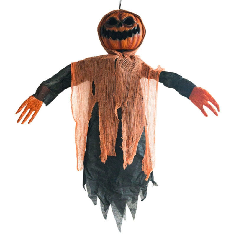 Pumpkin Head Ghost Hanging Prop