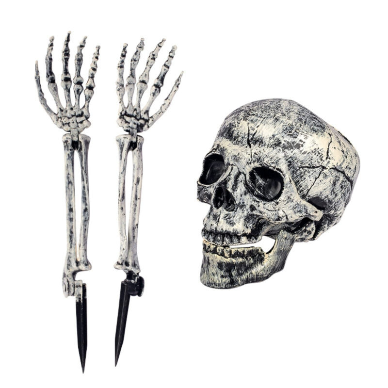 Skull and Hands Three Piece Set