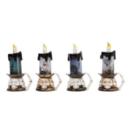 Skull Base Candle Light Lamp