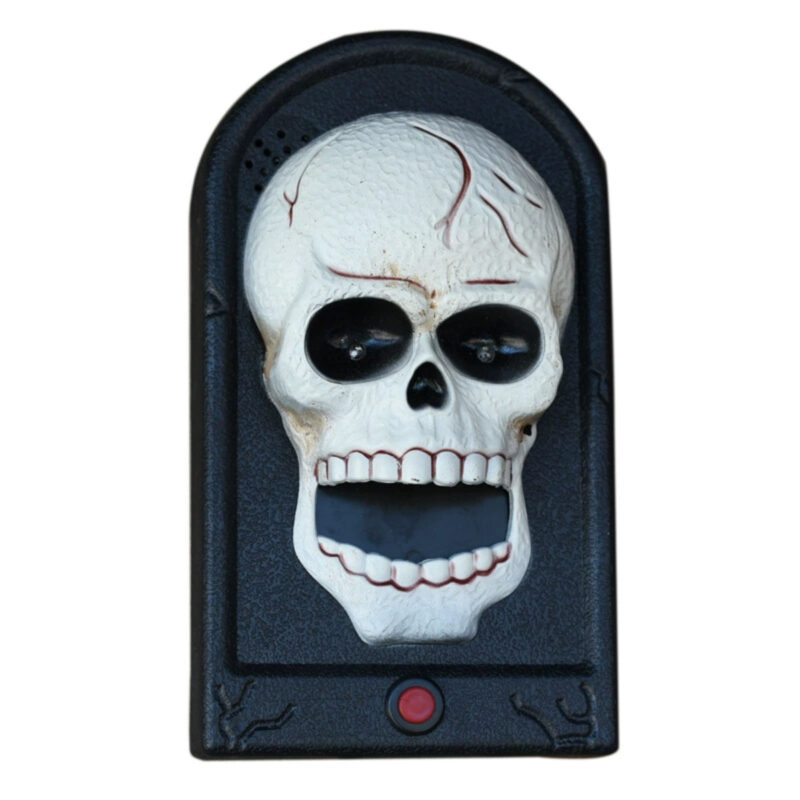 Skull Doorbell Glowing Pendant