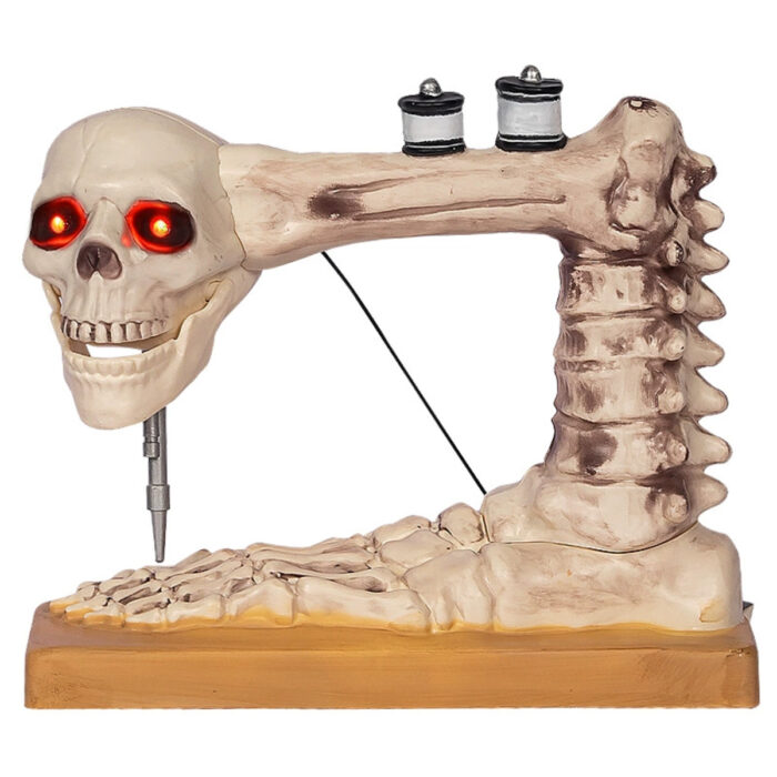 Skeleton Sewing Machine Prop