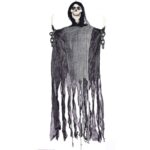 Skull Black Hanging Ghost Prop