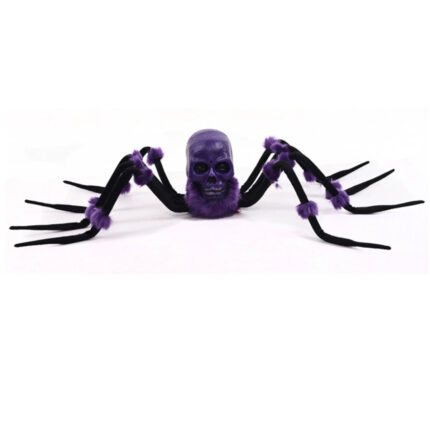 Skull Head Plush Spider Prop