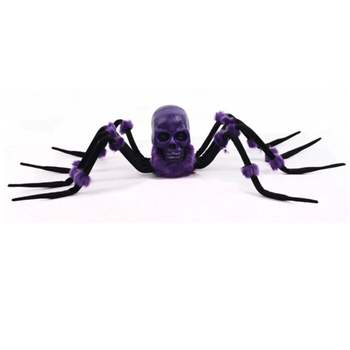 Skull Head Plush Spider Prop
