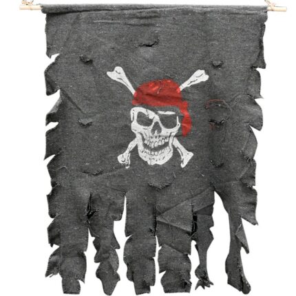 Skull Pirate Flag Halloween Doors