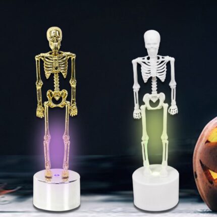 Glowing Skull Skeleton Ornament