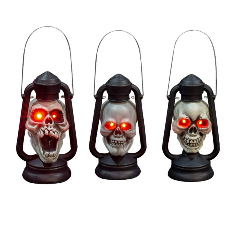 Scary Skull Vintage Lantern Light