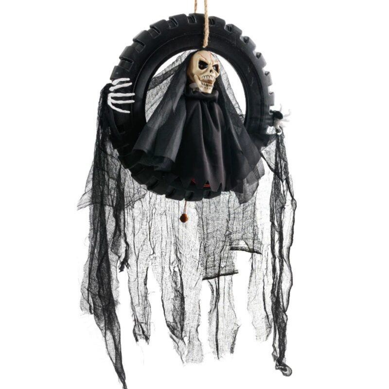 Tyre Skeleton Hanging Ghost Prop
