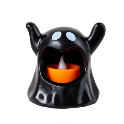 Black Ghost Candle For Halloween