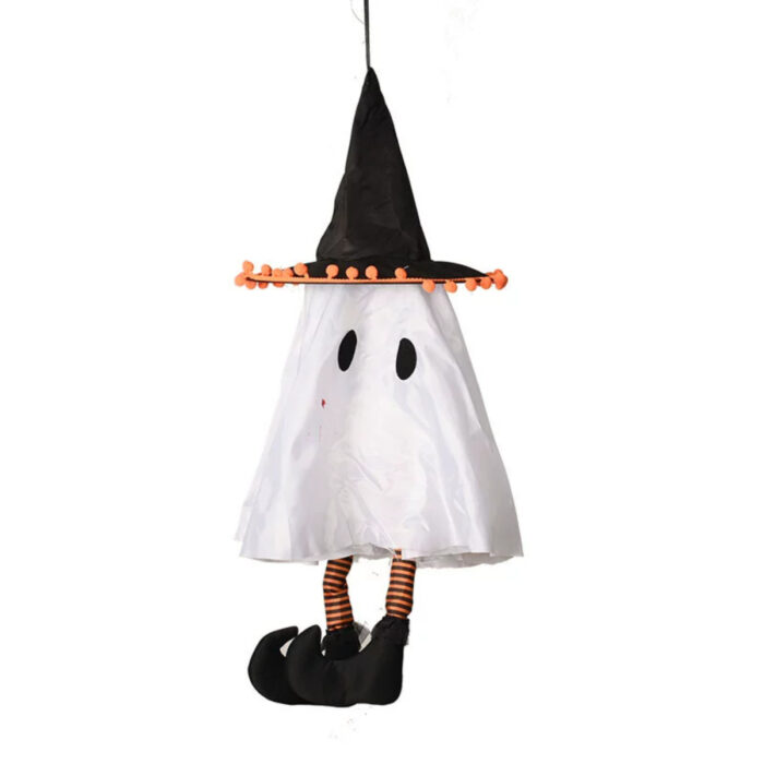 White Kicking Ghost Pendant