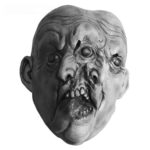 Zombie Head Cover Mask Prop