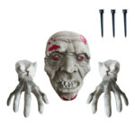 Zombie Head for Yard Decor