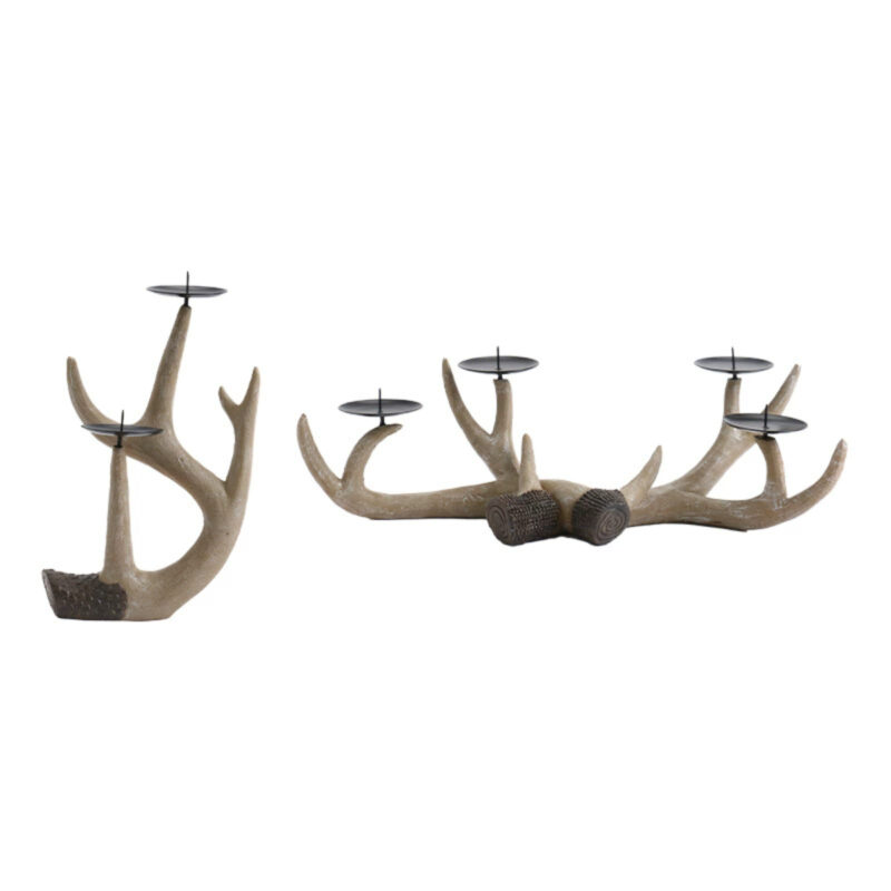 Antler Candlesticks for Halloween