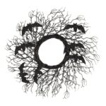 Black Dead Branches Wreath Design