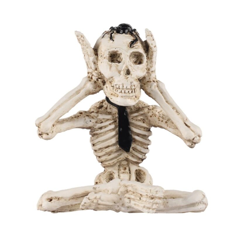 Halloween Deaf Man Skeleton