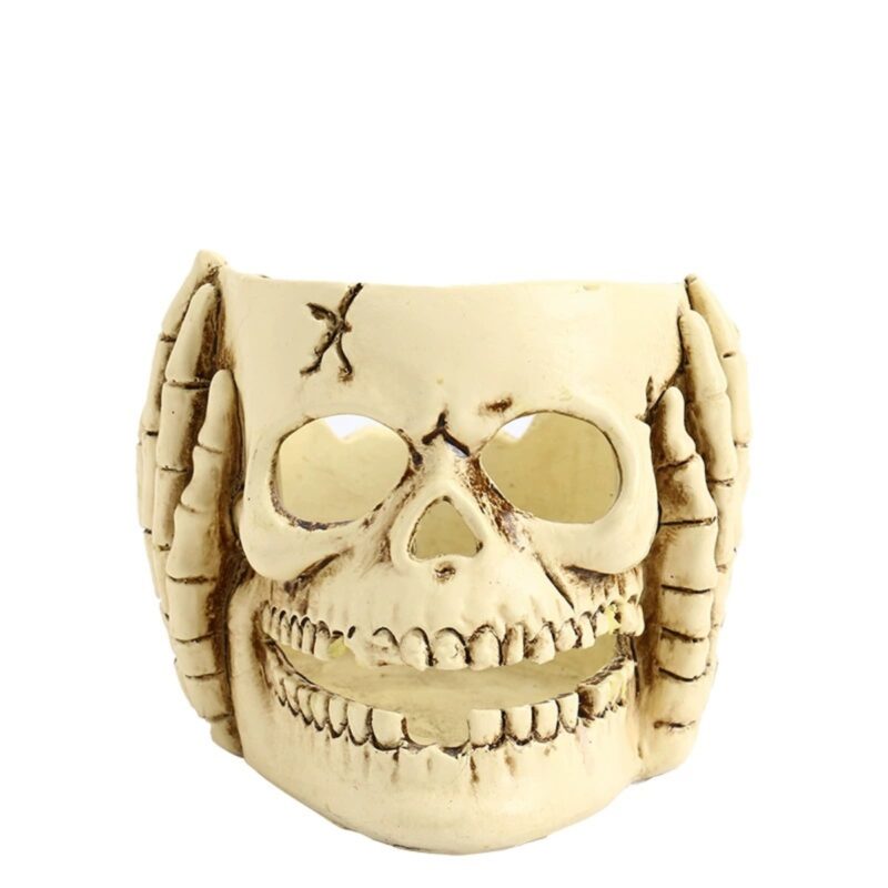 Deaf Skull Candlestick Halloween