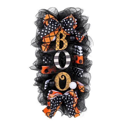 Decorative Boo Wreath Hanging