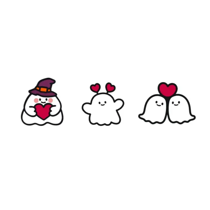 Ghost Emoji Cakes Inserts Bakes