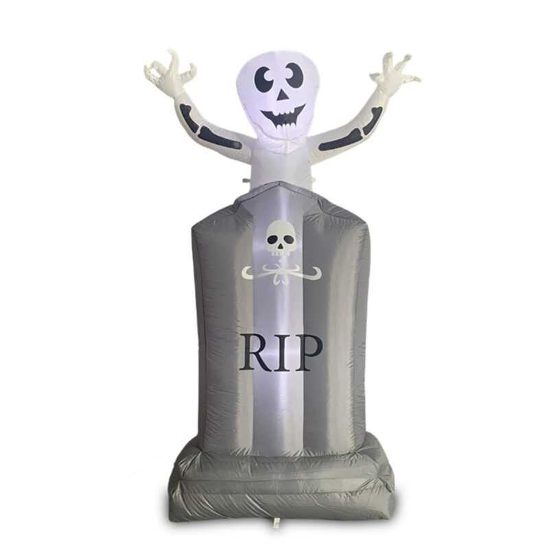 Ghost Sticking Out Tombstone