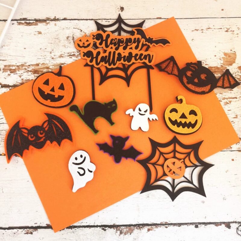 Halloween Cake Decoration Cards