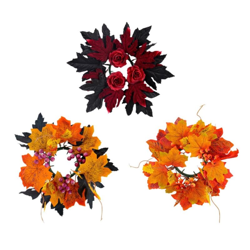 Halloween Candle Wreath Decor