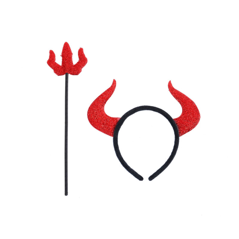 Halloween Devil Headband Wand