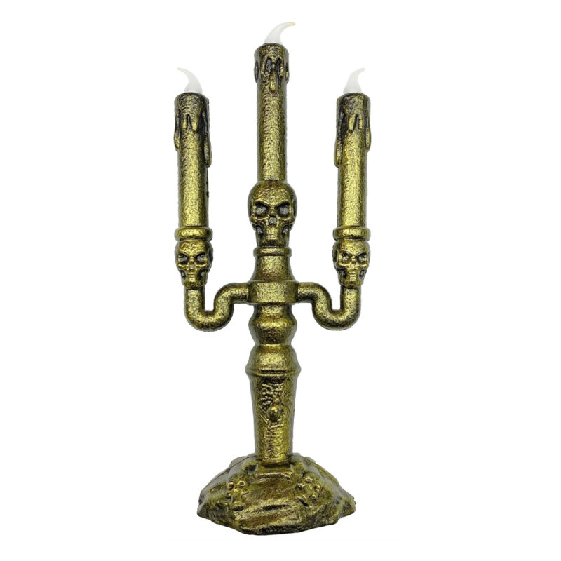 Halloween Skull Candlestick Lamp