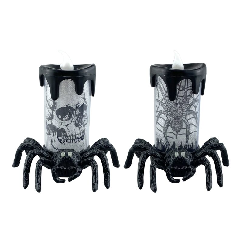 Halloween Spider Candle Lamp Props