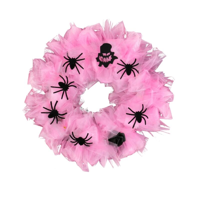 Halloween Spider Web Wreath