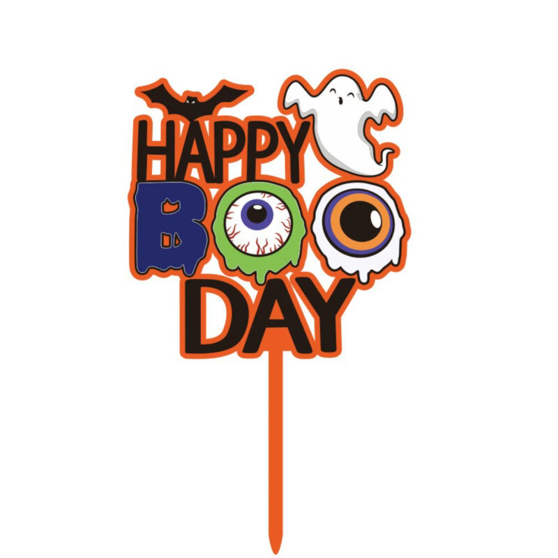 Happy Boo Day Insert Cake Topper