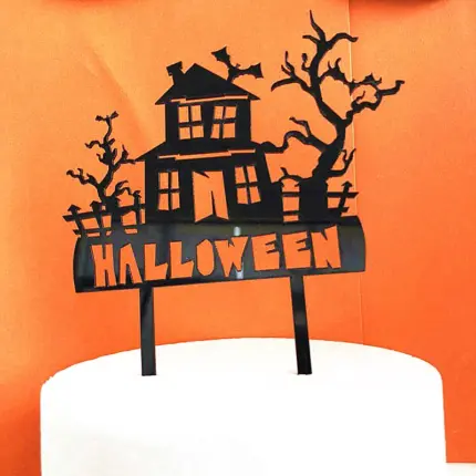 Haunted House Cake Decoration