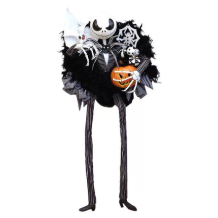 Horror Pumpkin Wreath Doors