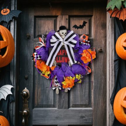 Horror Skull Wreath for Doors
