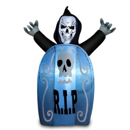 Inflatable Ghost Skull Tombstone