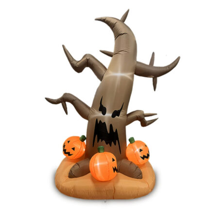 Inflatable Pumpkin Ghost Tree