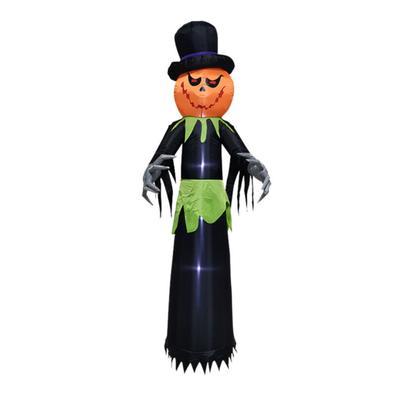 Inflatable Pumpkin Head Witch