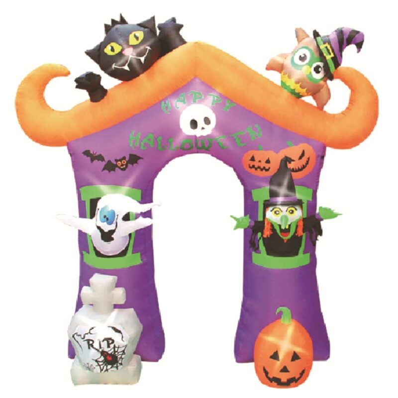 Inflatable Pumpkin Tombstone Arch