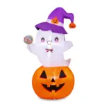 Inflatable Pumpkin White Ghost