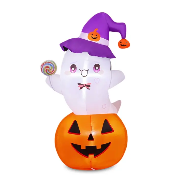 Inflatable Pumpkin White Ghost