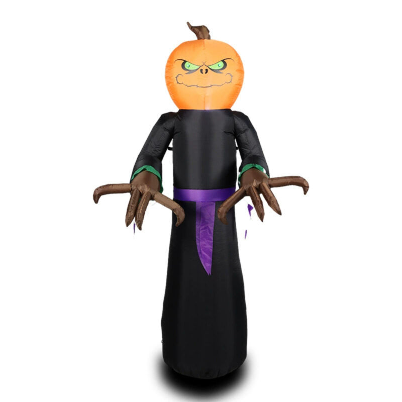 Inflatable Pumpkin Witch Lights