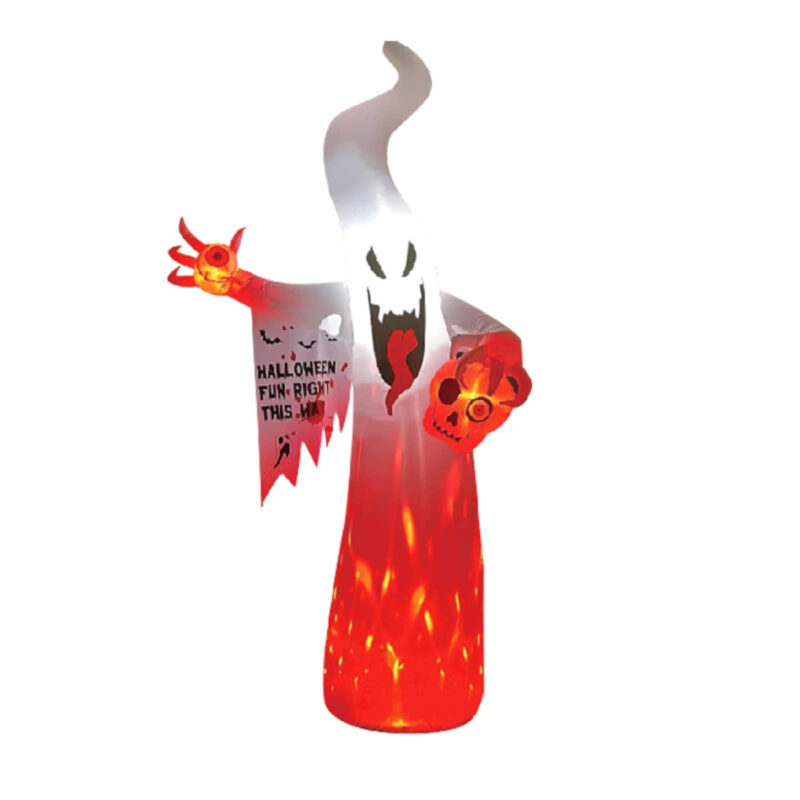 Inflatable Rotating Ghost Flame