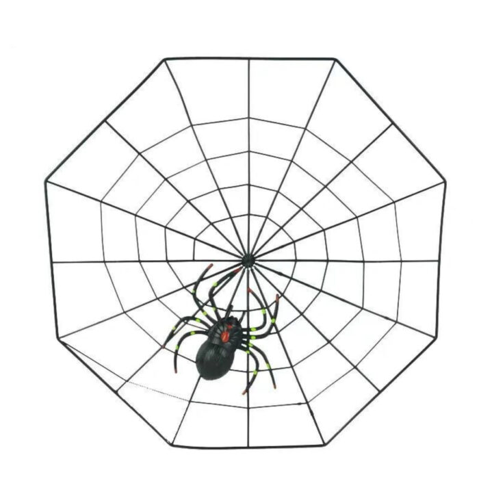 Luminous Plastic Spider Web Decor